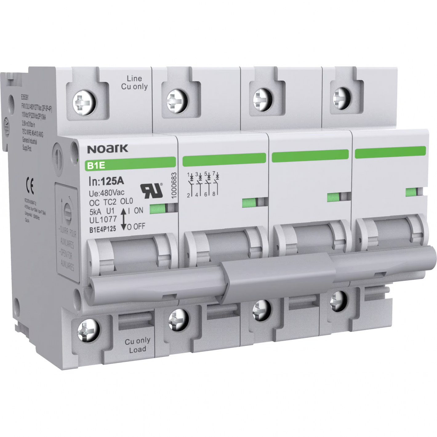 B1E Series Miniature Circuit Breaker - UL1077 - 80A - 125A