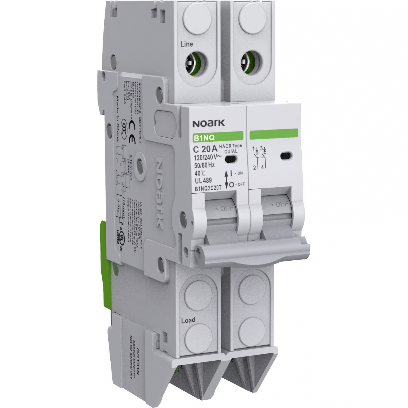 B1NQ Series Miniature Circuit Breaker - Quick Connect