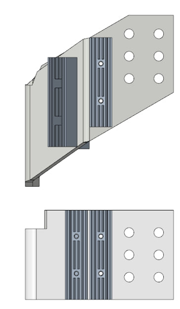 Col R400011a Wire RCP13N4F4000-Rear connection plate, 4000A (A40) ACB, 4P, 4000A, Fixed ...