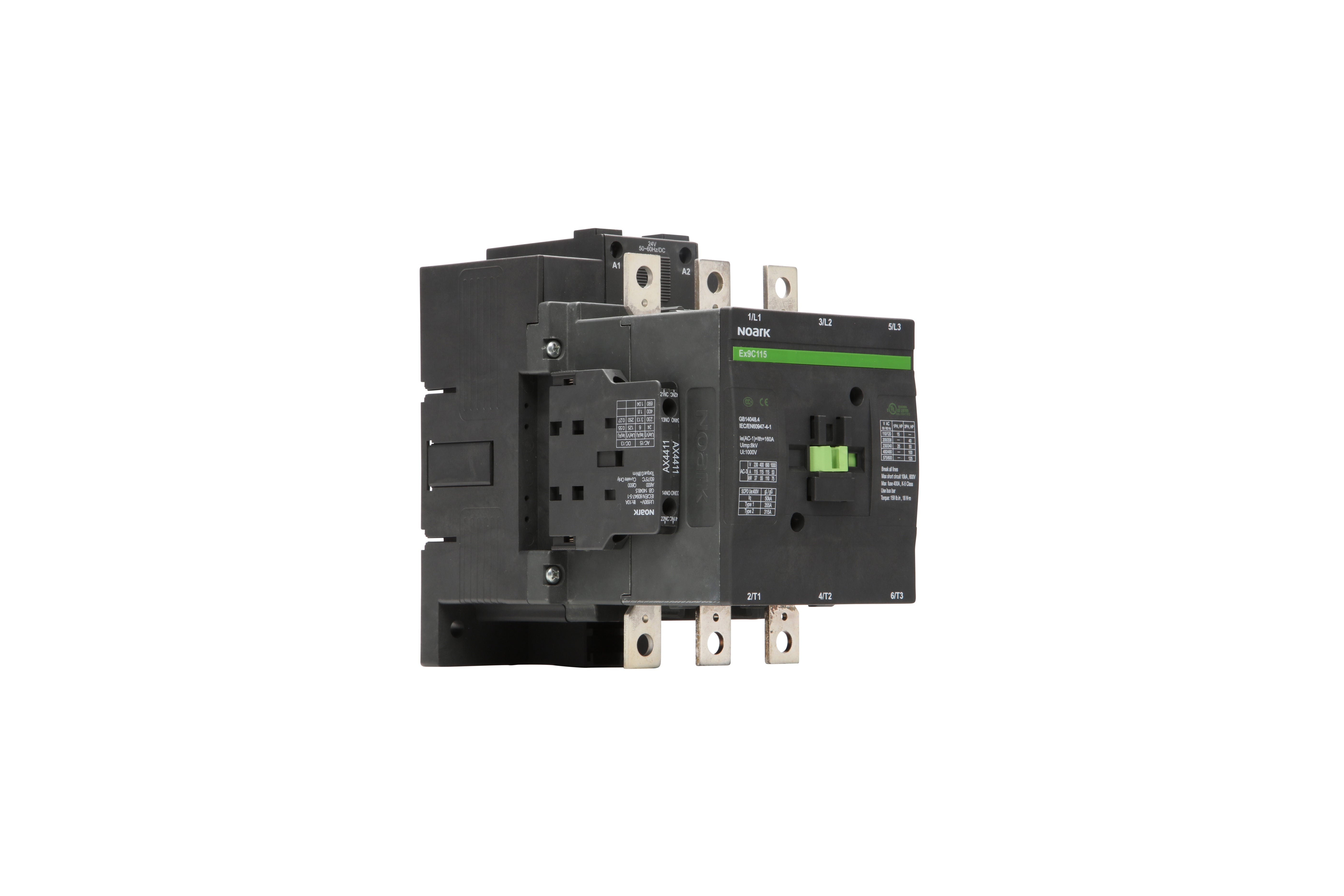 Ex9C150E22M-Contactor, Ex9C, Standard, FVNR, 150A, 2NO+2NC, 220Vac/dc ...