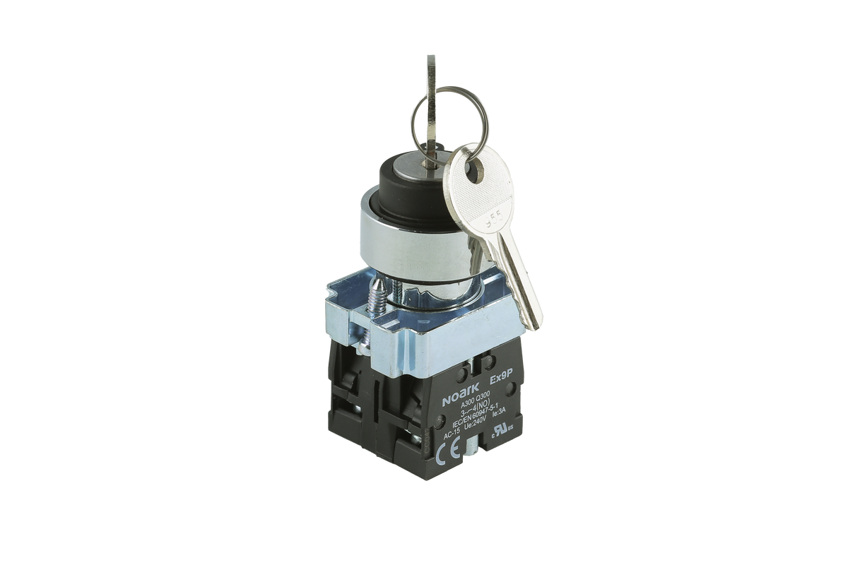 Key Switch Key2 Position Ex9PBG23B-Pushbutton Non-Illuminated, Ex9PB, Selector Switch - Key, 2 ...