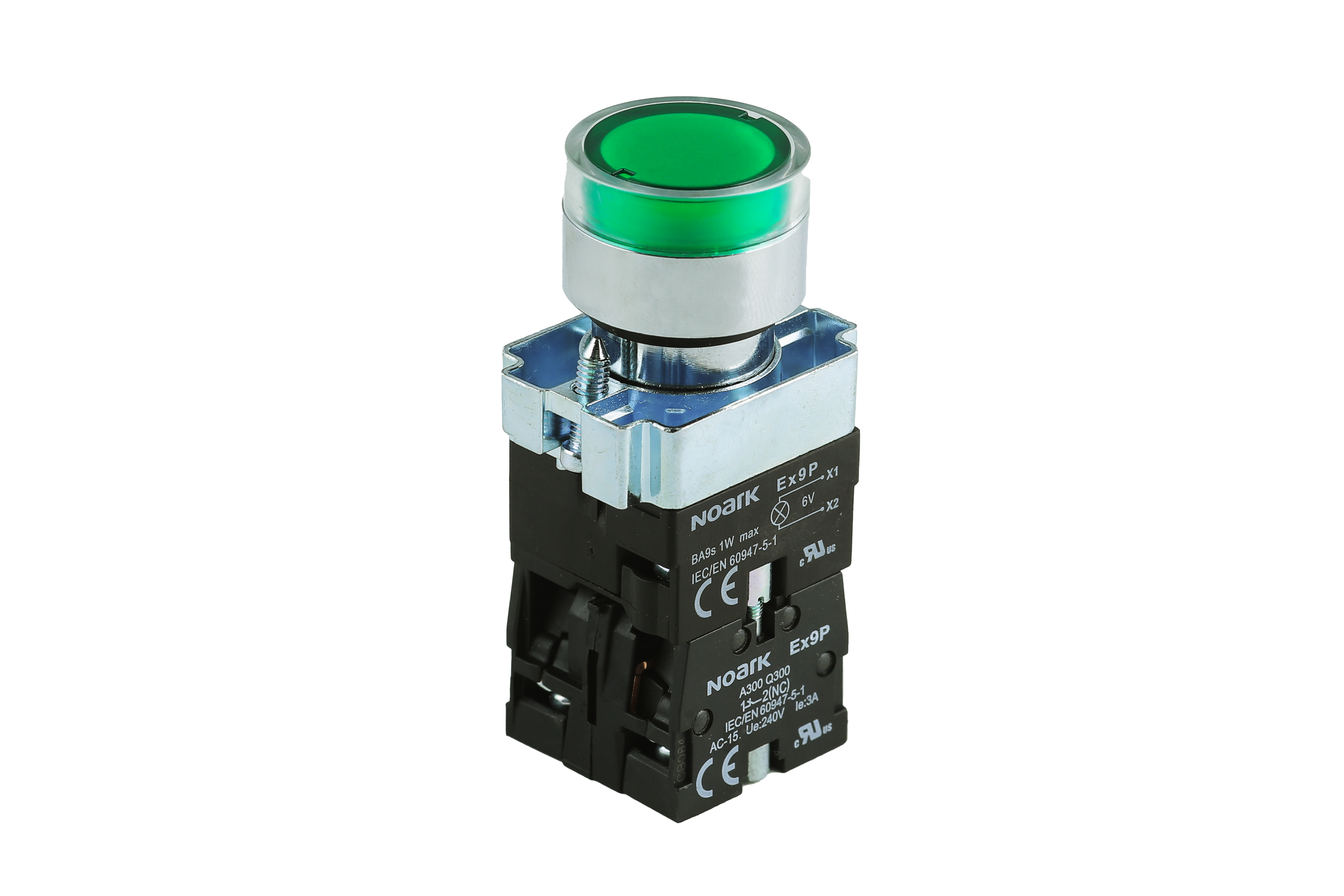 Ex9PBW3665N-Pushbutton Illuminated, Ex9PB, Momentary Flush w/ Guard, B ...