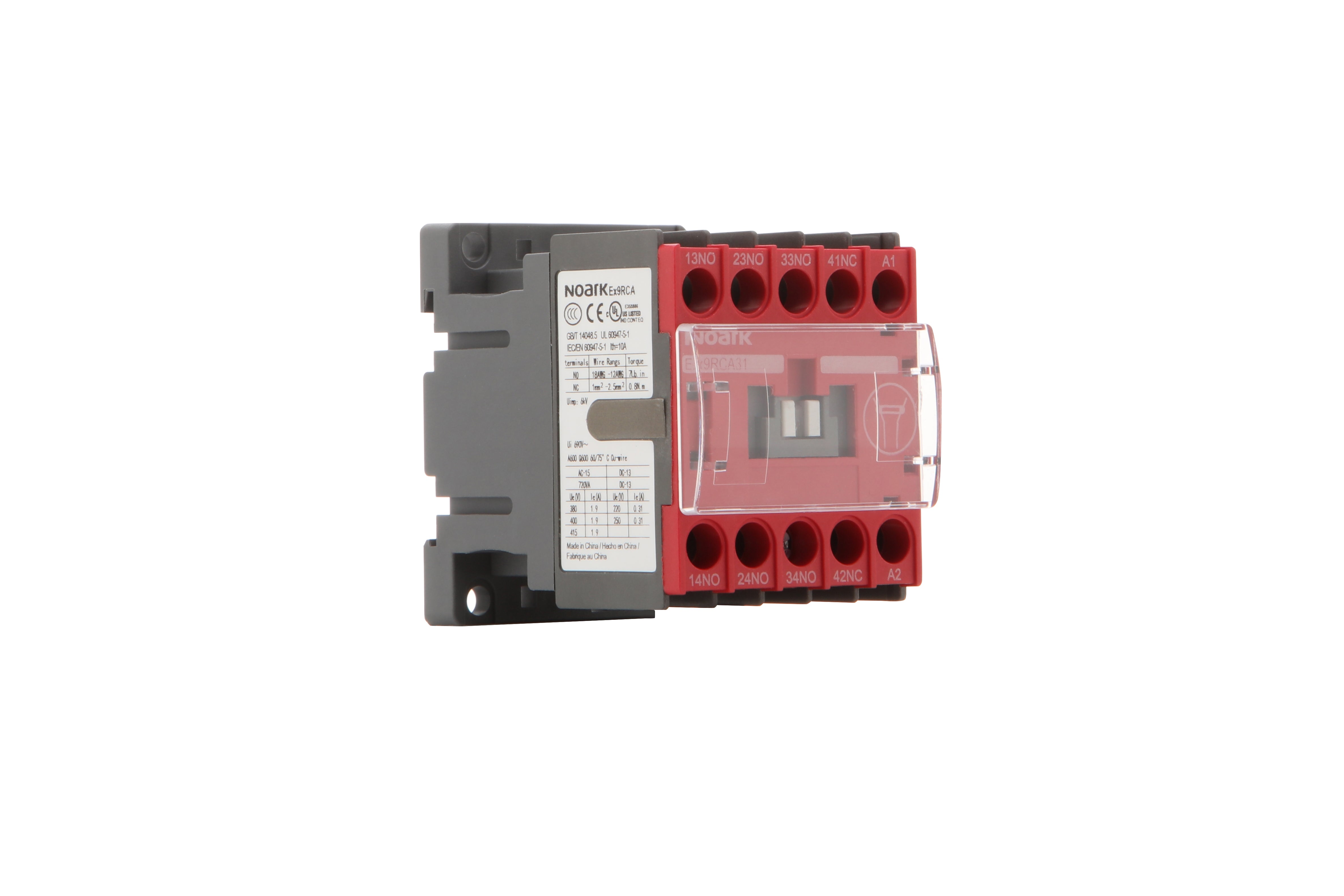 Ex9RCA13B-Safety Contactor Relay, Ex9RC, Standard, FVNR, AC, 24V, 50/6 ...
